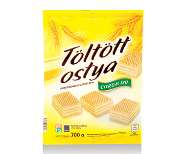 ALDI citrom ízű krémmel töltött ostya 200gr